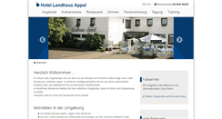 Desktop Screenshot of hotel-landhaus-appel.de