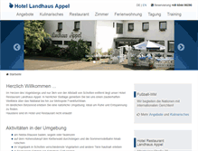 Tablet Screenshot of hotel-landhaus-appel.de